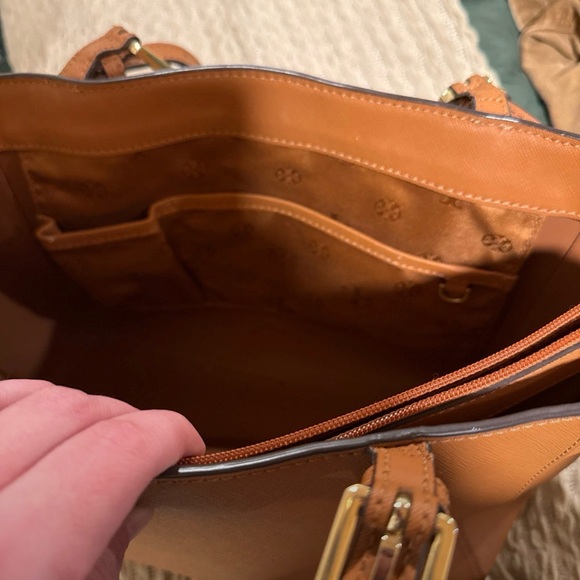 Tory Burch Brown Leather Tote - Picture 4 of 5